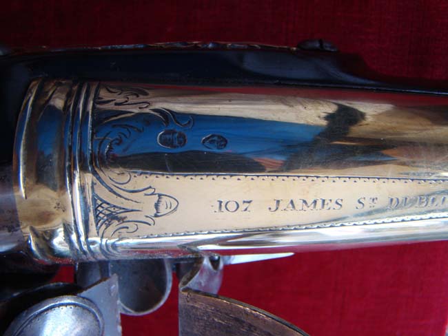 A fine and rare 18th century Irish flintlock coaching blunderbuss with rococco mounts circa 1775 — image 8